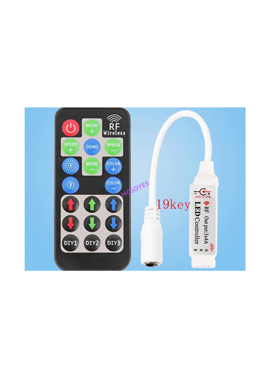 4 клавиши/6 клавиш/19 клавиш DIY 2 4G RGB RF ИК пульт дистанционного управления s