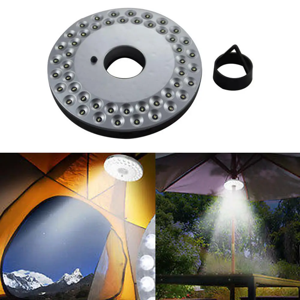 

48 LED Camping Lantern Battery 220W Tent Lamp Hanging Magnetic UFO Light for Camping Flagpole Light 3 Switching Modes
