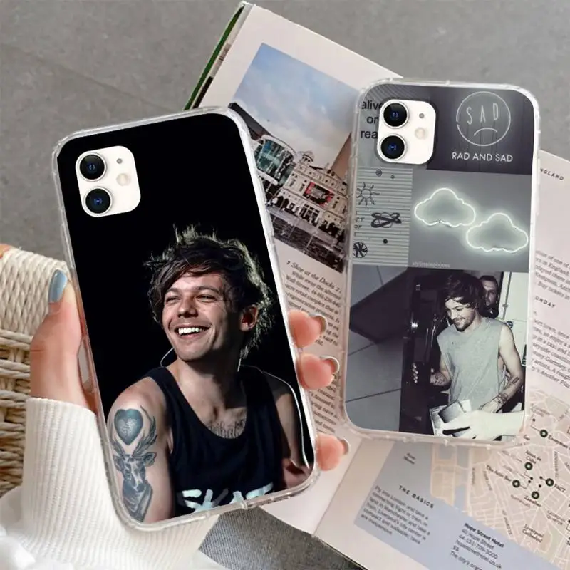 

One Direction Louis Tomlinson Phone Case For iphone 5s 6 7 8 11 12 plus xsmax xr pro mini se soft Transparent Cover Fundas Coque