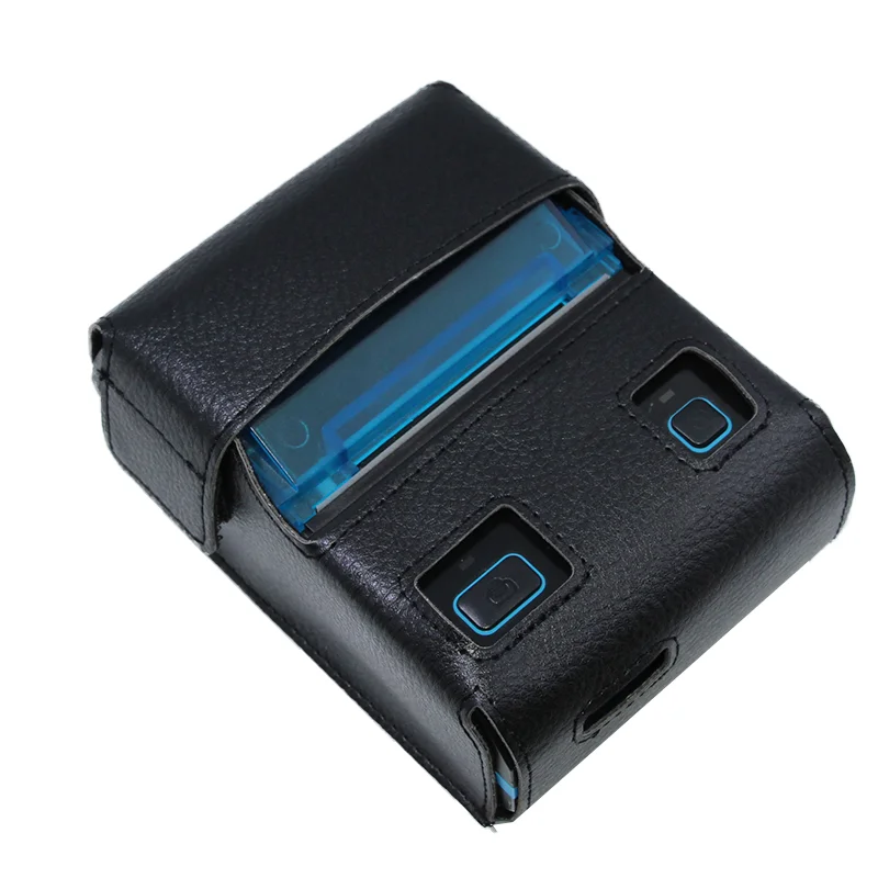 printer with case Веха Bluetooth принтер Билла касса Android IOS термопринтер USB принтер мини карманный маленький ЕС США Великобритания MHT-P5801 - Цвет: printer with case