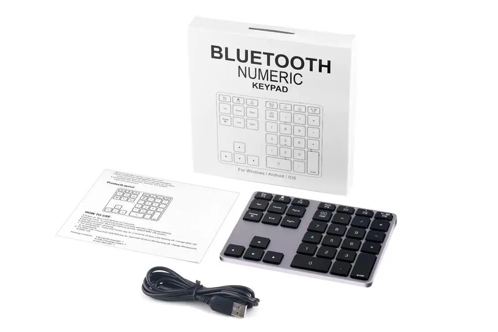 Беспроводная Bluetooth 34 клавиши цифровая клавиатура номер Pad для Apple Macbook | Компьютеры