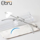 Elbru винтажные очки без оправы для близорукости мужские и женские сверхлегкие очки из смолы для близоруких диоптрий-1 -2-2,5-3-3,5-4