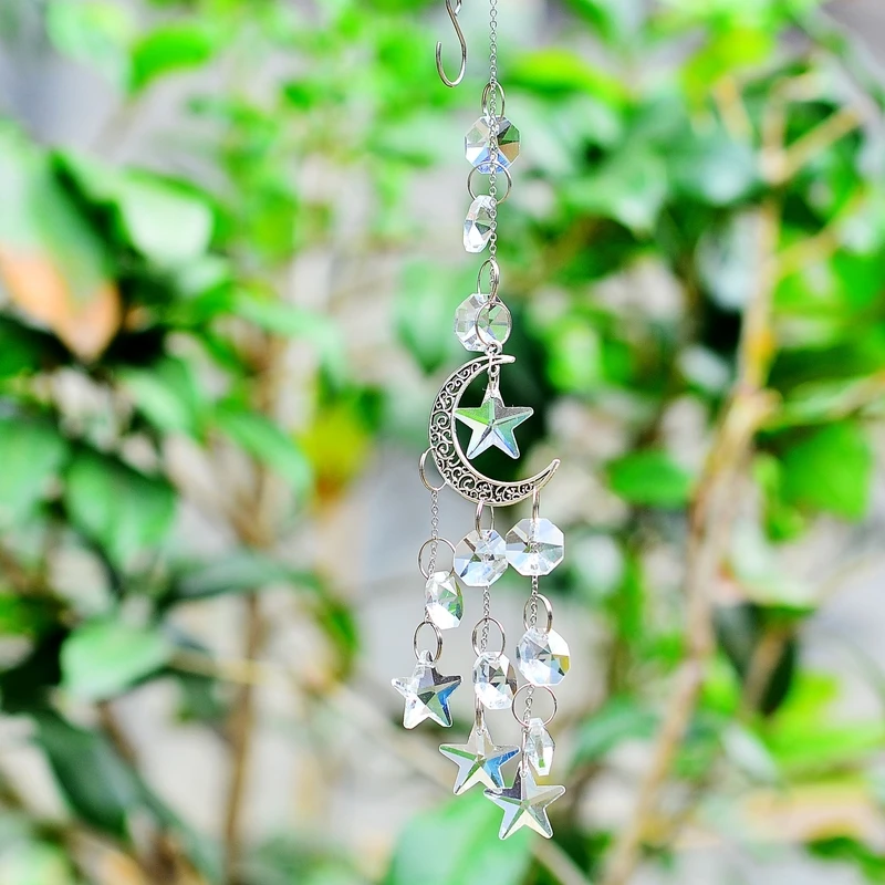 Хрустальный Ловец Солнца KAINAI Haning призмы луна звезда украшение окна хрустальное