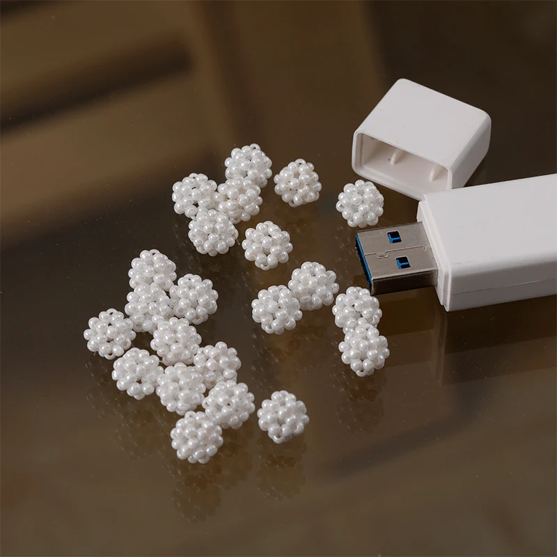 Миниатюрный жемчужный шар материал для сережек гвоздиков сделай сам аксессуары