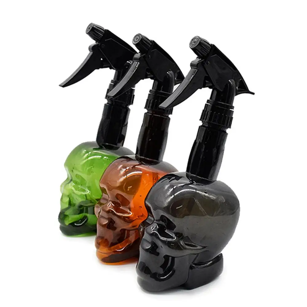 

500ml Hairdressing Spray Bottle Refillable Skull Haircut Hair Salon Water Mist Sprayer Barber Styling Cutting Tool