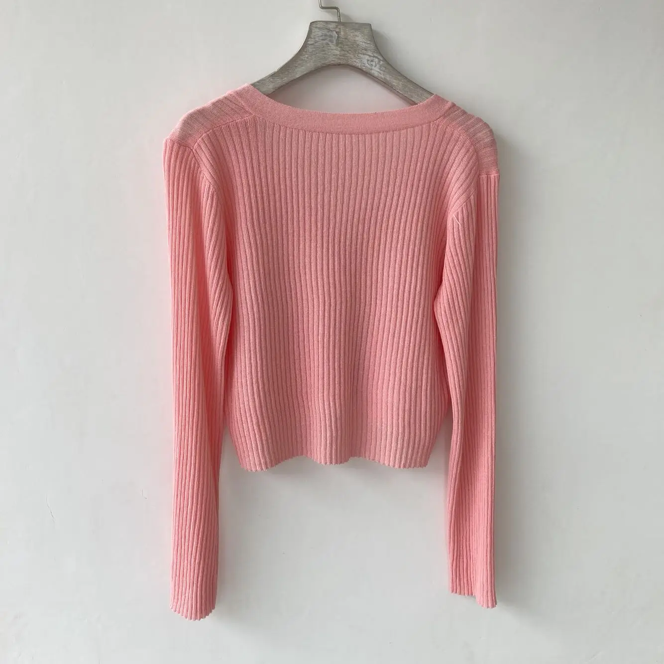 

2020 New Thin Knitted Cardigan Jacket Long Sleeve V-neck Causal Solid Sweater Coat Double Pockets Knitwear Tops Single-breasted