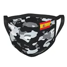 Маска для лица многоразовая камуфляжная в стиле милитари, с флагом Испании