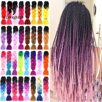 braiding hair synthetic extensions hair for braids afro 24 inch jumbo braid hair extentions ombre color accessories alororo