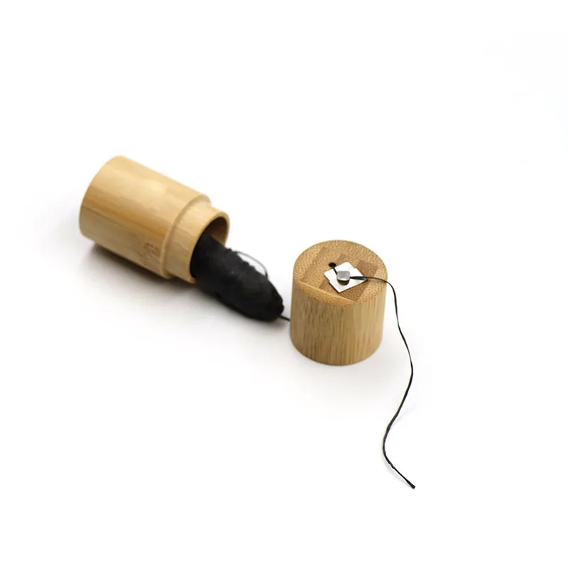 Логотип бамбуковый уголь и Слик зубная нить Бамбуковая нить|Держатель зубной