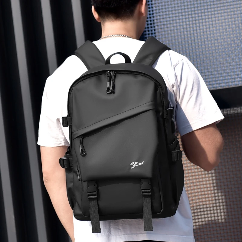 

Duosen Kangaroo Men's Backpack Large-Capacity Backpack 2021 New Fashion Trendy Brand High School and College Student Schoolbag