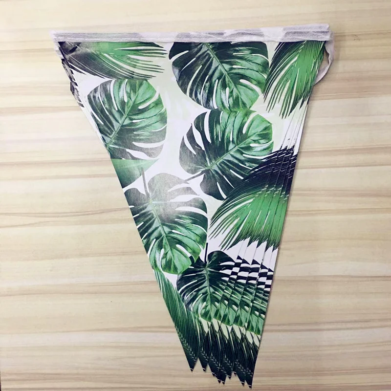 25 шт./компл. зеленые Гавайские Пальмовые Листья одноразовые наборы столовой