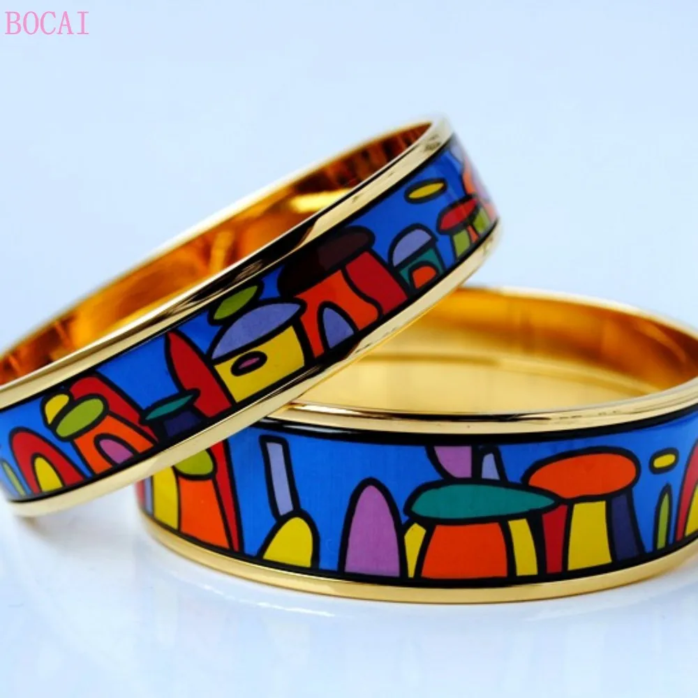 Женский эмалированный браслет перегородчатого типа в уличном стиле новинка 2020