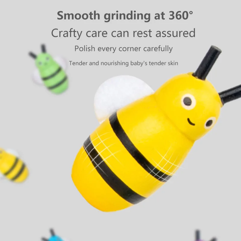 

Wooden Leaning Educational Toy Children Montessori Early Education Beehive Game Childhood Color Cognitive Clip Small Bee Toy
