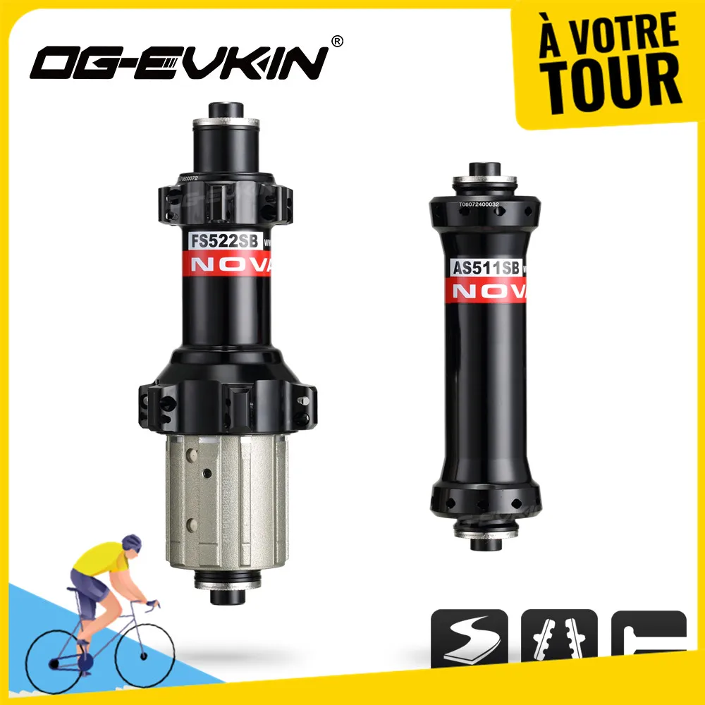 OG EVKIN x Novatec AS511SB/FS522SB втулки для дорожного велосипеда с V образным тормозом