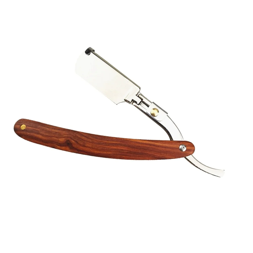 Стальные бритвы с деревянной ручкой для парикмахера складные мужские стальные