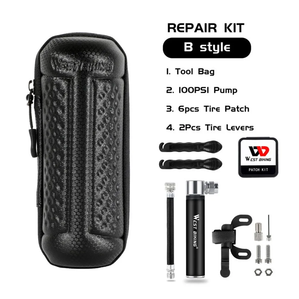 

Pump Bicycle Repair Tool Tire Repair Kits Storage Bottle Aluminum Alloy