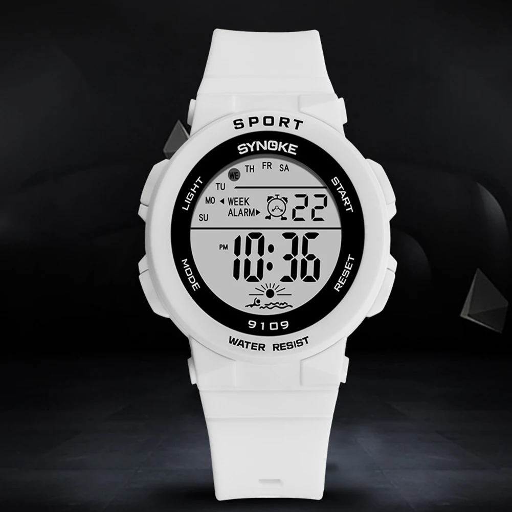 

Timing Function Luminous Electronic Watch LED Light Wrist Casual Calendar Student Multifunction Gifts Clock Colorful Waterproof