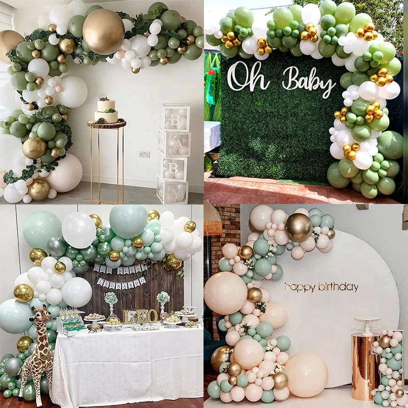 Тропический гавайский воздушные шары гирлянда арочный комплект клипсы для