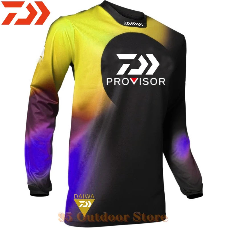 

XS-5XL 2021 DAIWA Summer Shirt Quick-dry Men Clothes Breathable Sun UV DAWA Protection Outdoor Sportswear Jersey Fishing Shirt