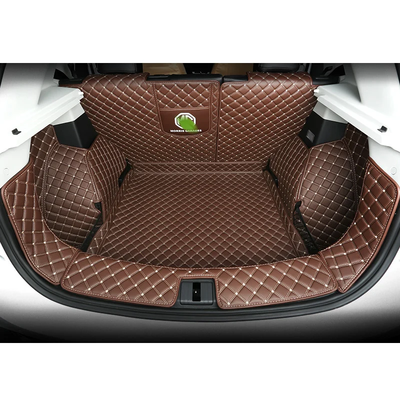 

High quality Leather Car Trunk Mat Cargo Liner for MG ZS 2019 2020 boot Carpet Interior Accessories covers