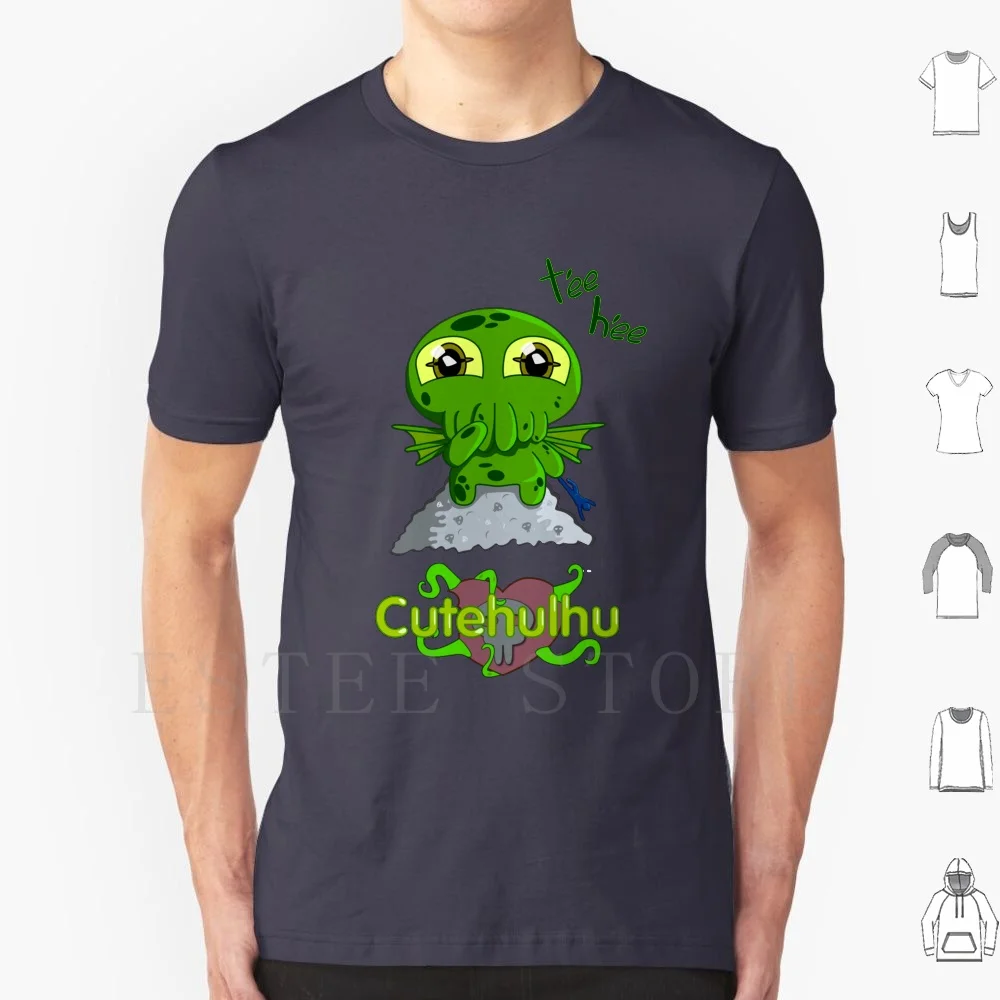 

Cutehulhu футболка для мужчин хлопок 6xl Cthulhu звонок Cthulhu Cutehulhu Монстр милый Hp Kwaii