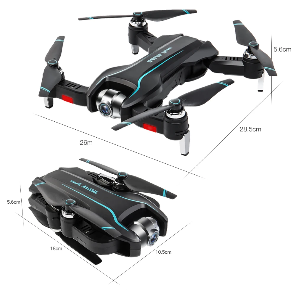 S17 RC Drone with Camera 1080P Quadcopter Trajectory Flight Palm Control MV Production Optical Flow 3 Batteries | Игрушки и хобби