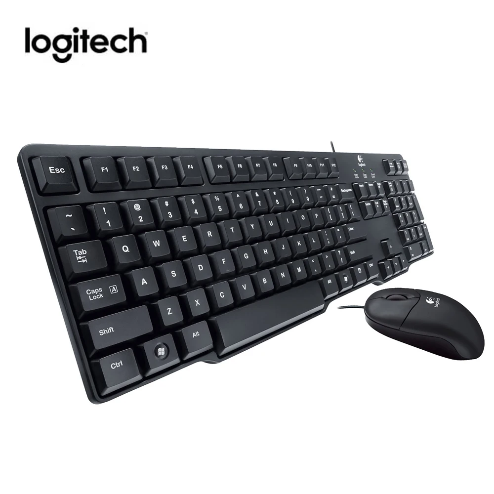 

Logitech MK100 Wired Keyboard Mouse Combo Set Classic Desktop