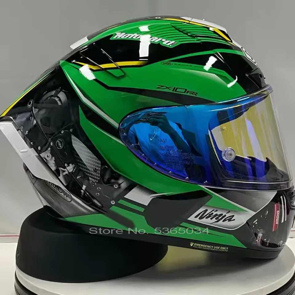 Шлем мотоциклетный SHOEI X14 шлем на все лицо зеленый X-четырнадцать R1 60-е юбилейное