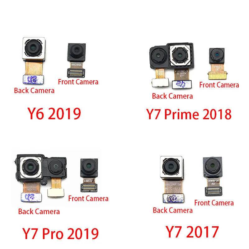 Модуль для задней камеры Huawei Y6 Prime Y7 Pro Y9 2018 2019 гибкий кабель + Замена фронтальной