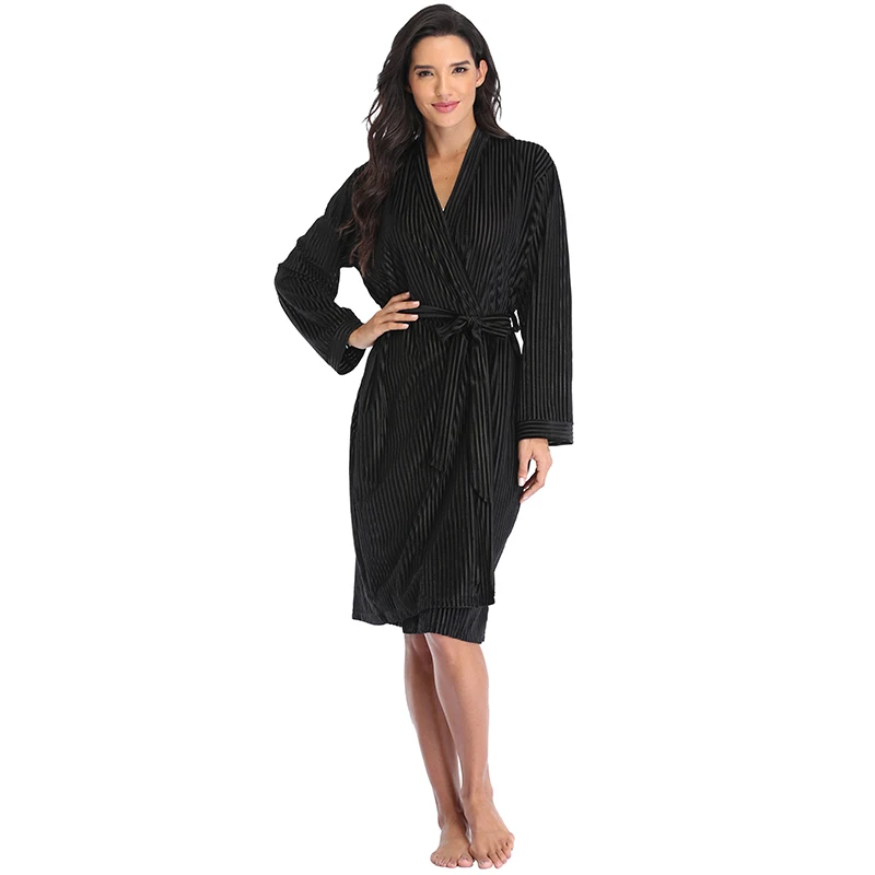 Халат-кимоно Женский демисезонный на шнуровке с длинным рукавом 2021 | Женская