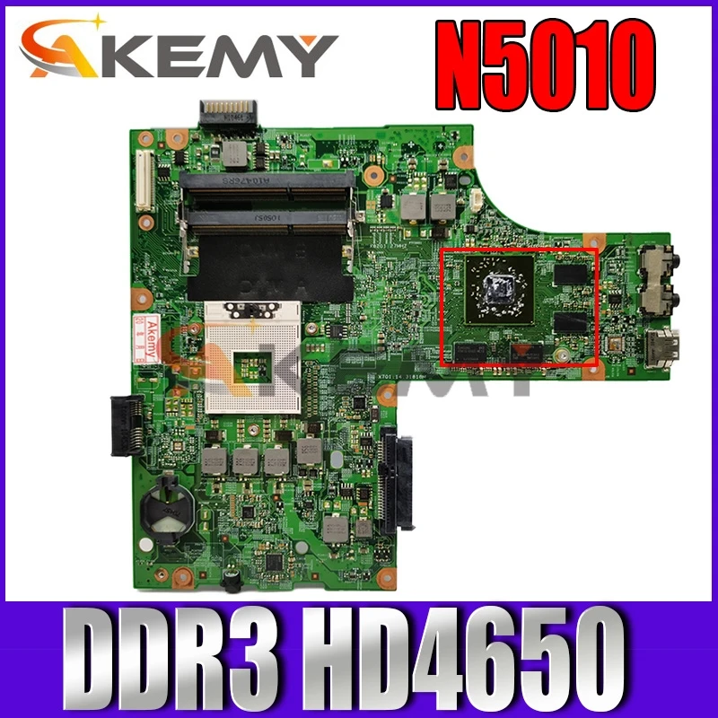 

Akemy CN-0K2WFF 0K2WFF для Dell Inspiron 15R N5010 Материнская плата ноутбука 48.4HH01.011 HM57 DDR3 HD4650 GPU Бесплатная Процессор