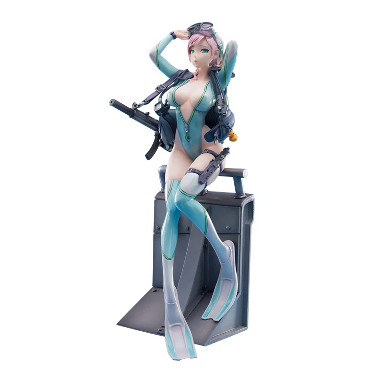 

22cm 1/7 Japanece Anime After-School Arena-Fourth Shot Mega Power Girl PVC Action Figure Toy Game Statue Collectible Model Doll