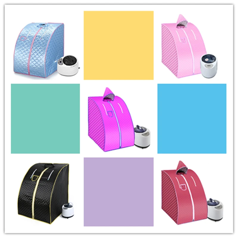 portable sauna household steam room beneficial skin 2 2l machine slimming bath spa health simple joint steel frame sauna box free global shipping