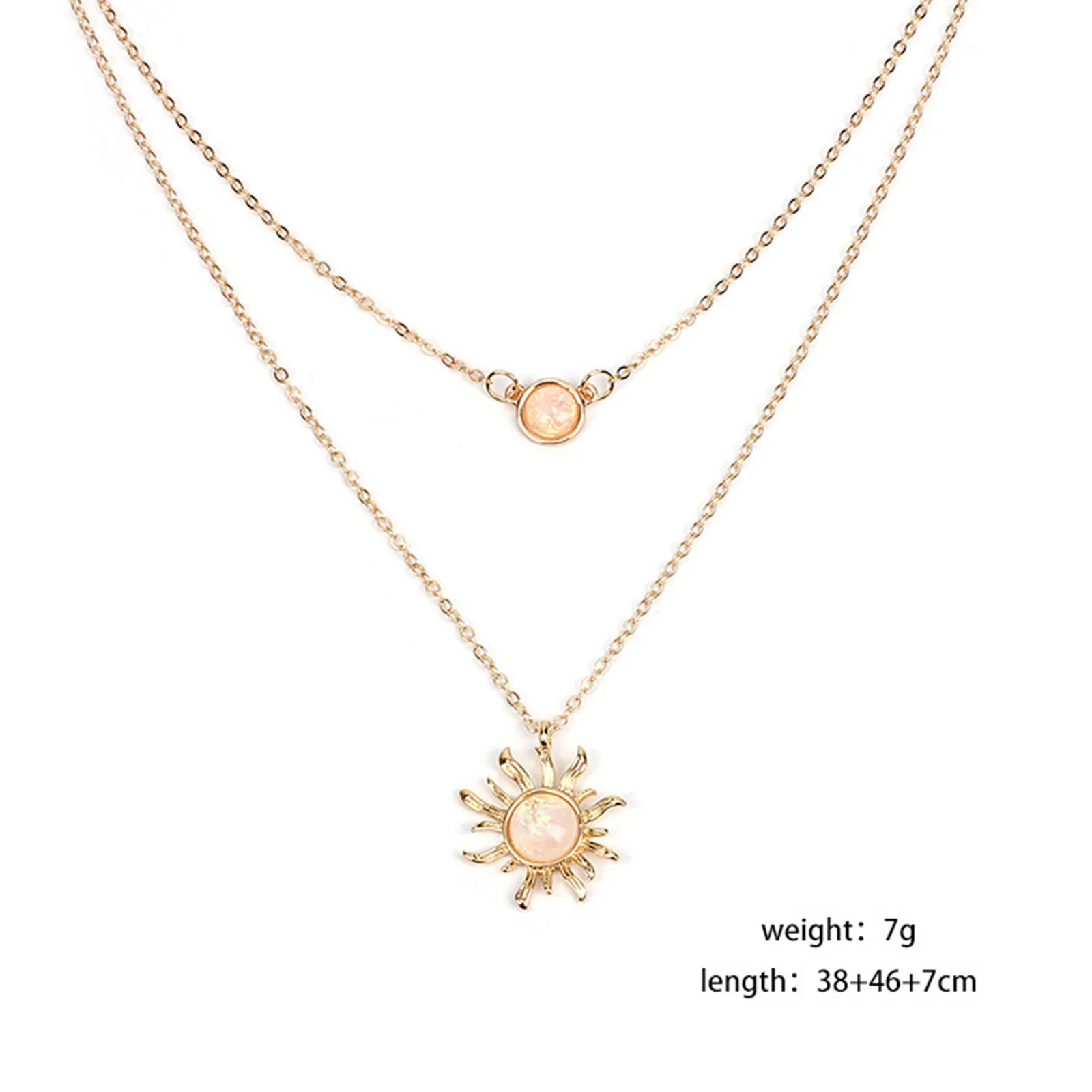 

New French Design Sense Multi-layer Sunflower Necklace Girl Woman Gift necklace for women 2021
