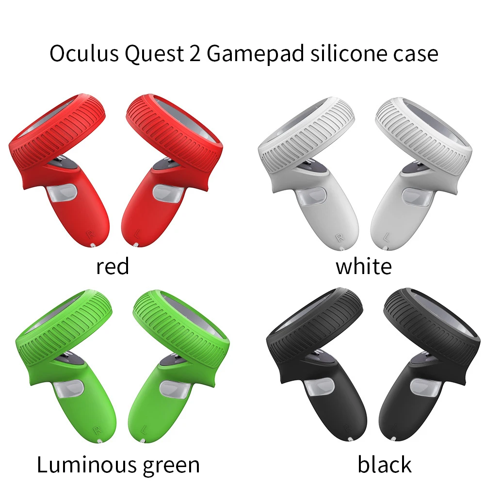 

For Oculus Quest 2 VR Glasses Handle Cool Sleeve Simple Classic Solid Color Protective Sleeve Comfortable Anti-sweat Non-slip