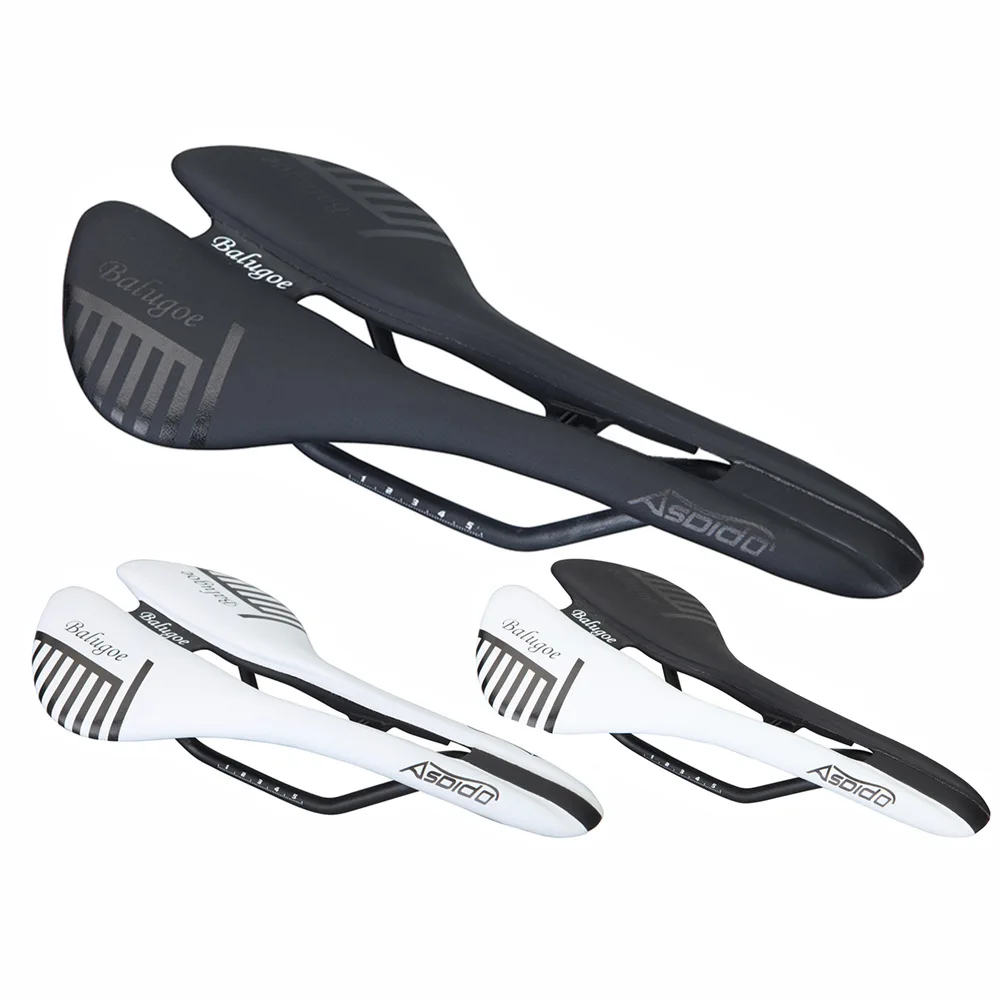 

BALUGOE Road Bike Bicycle Saddle Nylon fiber Mountain Saddles Men MTB Bike Racing Saddle Seat Cushion PU Breathable Soft Cushion