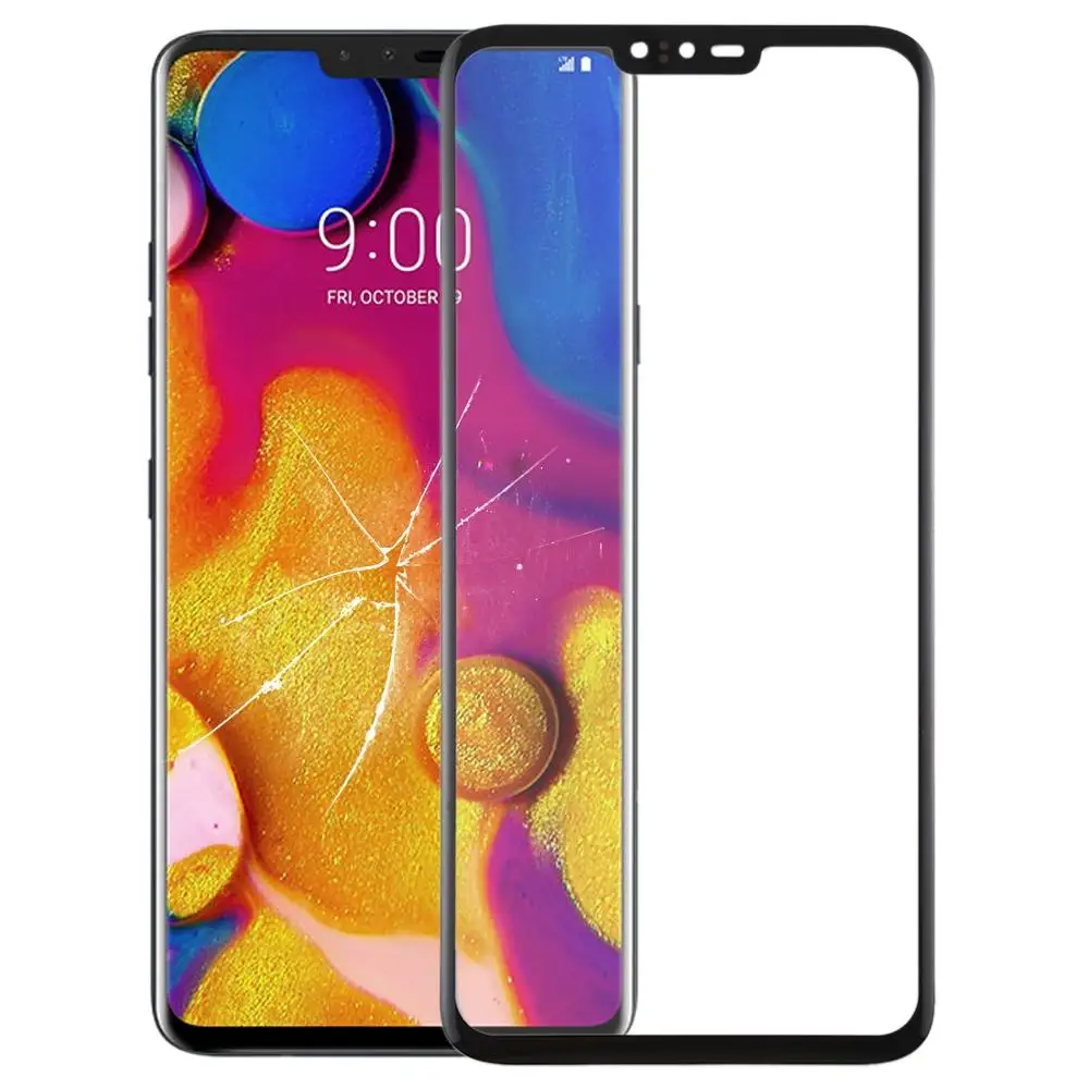 Для LG V40 ThinQ сенсорный экран стекло дигитайзер передняя внешняя Сенсорная панель