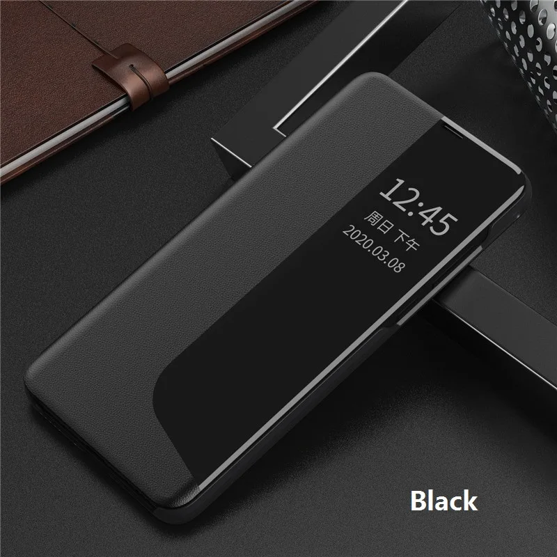 smart window case for huawei p40 pro p20 p30 pro phone case flip leather cover for huawei mate 20 pro case p30pro p40pro case free global shipping
