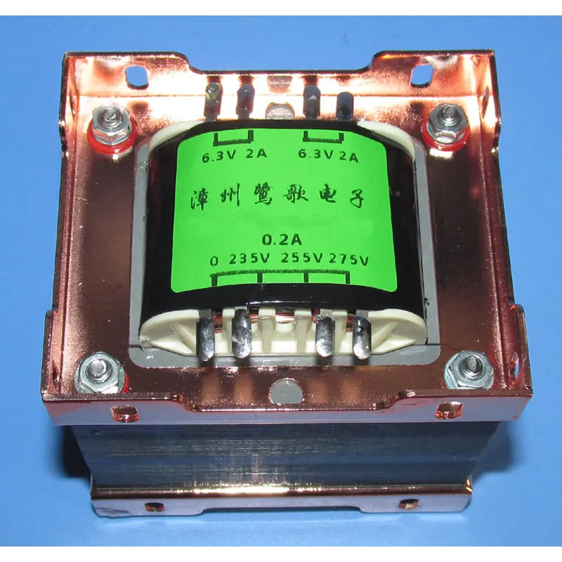 6P6P / 6P14 push-pull усилитель использует 87 Вт 0-235V-255V-275V 0.2A 6.3V2A 6.3V1A трансформатор мощности