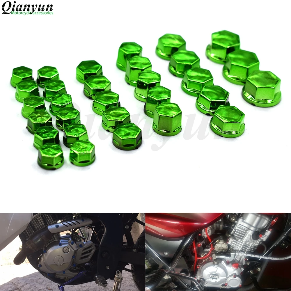 30 шт. декоративная гайка для моделирования мотоциклов KAWASAKI Z250 Z300 Z750 Z750S Z750R Z800 Z900