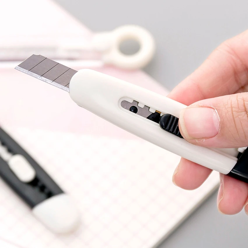 Мини хозяйственный нож с выдвижным лезвием открывалка для писем защелкивающимся