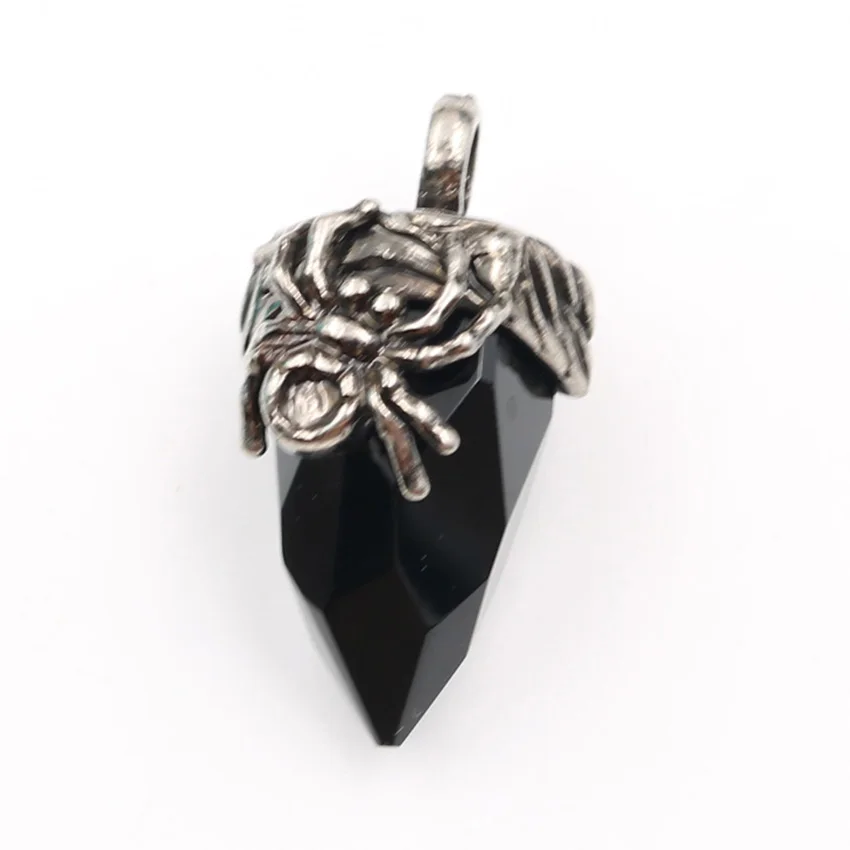 FYJS Уникальный античный посеребренный паук неправильной формы раздел