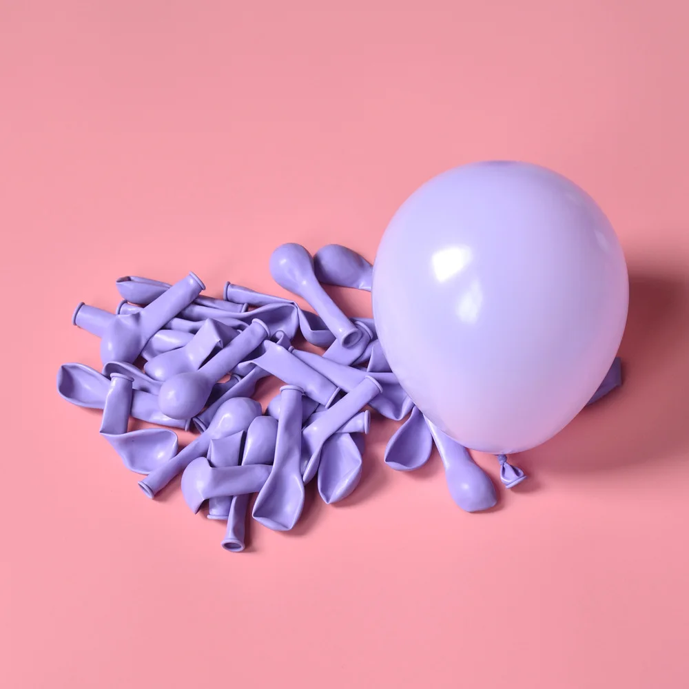 purple Macaron 100 шт 5 дюймов 10 дюймов воздушные шары Макарон Свадьба День Рождения вечерние конфеты Макаруны латексная Арка с воздушными шарами воздушные гелиевые Декор дети Globos - Цвет: purple Macaron