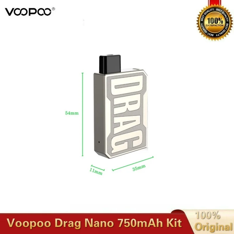 Оригинальный набор VOOPOO DRAG Nano Pod аккумулятор 750 мА/ч картридж P1 1 0 мл электронная