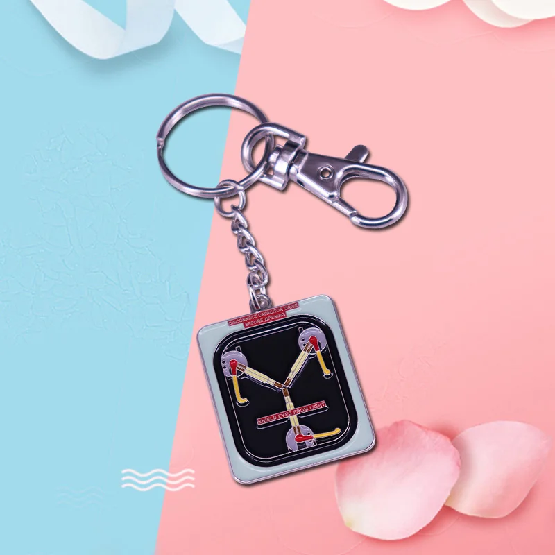 Флюсовый конденсатор BTTF брелок для путешествий с временем назад коричневый