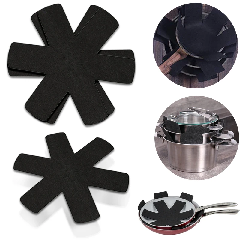1/3/5/8 шт защита кастрюль для кастрюли нетканые ткани Предотвращают появление