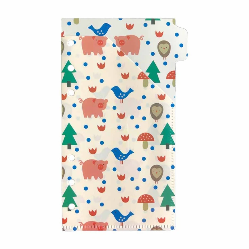 

Creative Loose Leaf Book Cute Animals Cash Budget Envelope Customized Set with 12 PVC and 12 Animal Style Envelopes D5QC