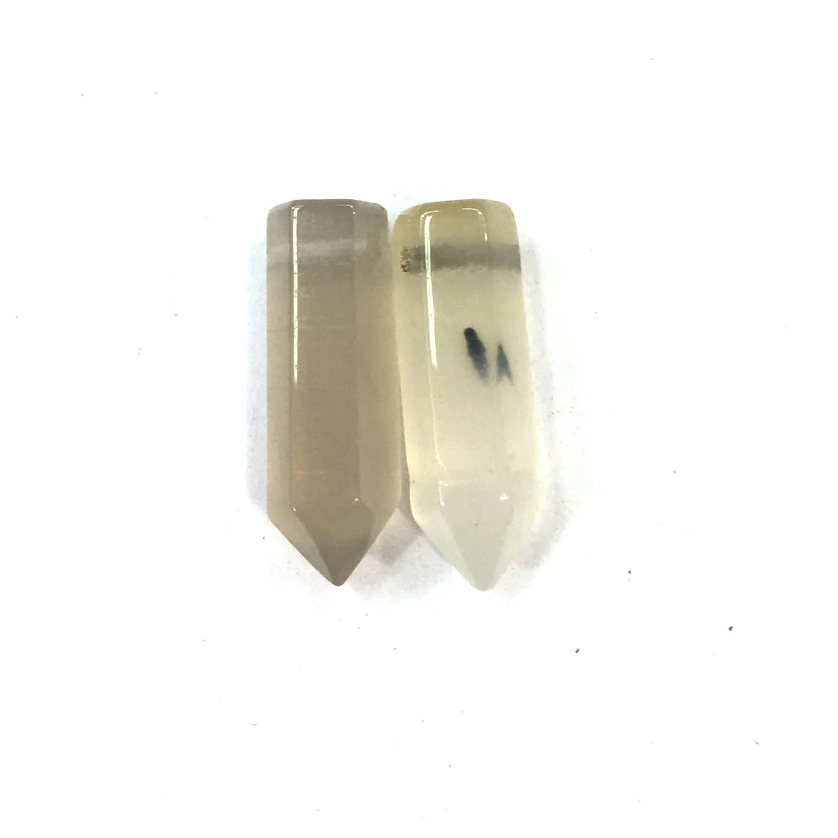 

Hexagonal Shape Semi-Precious Stones Pendant Charm For Jewelry Making Necklace Accessories GIft For Women Size 7x18mm