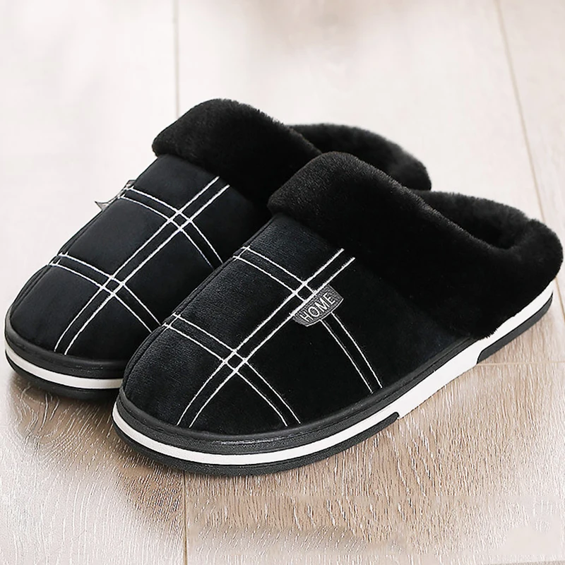 тапочки женские Теплая зимняя обувь для спальни Меховые шлепанцы домашние