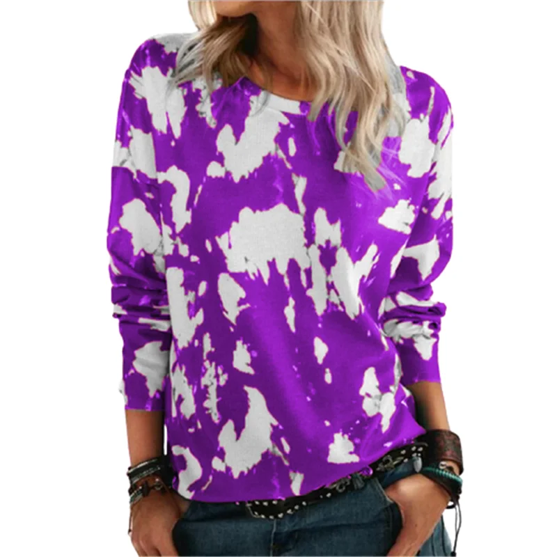 

Plus Size Spring New Women Tshirts Streetwear Casual Long Sleeve O-Neck Print Tees Tops Autumn Oversize Female T shirt Thin Tops